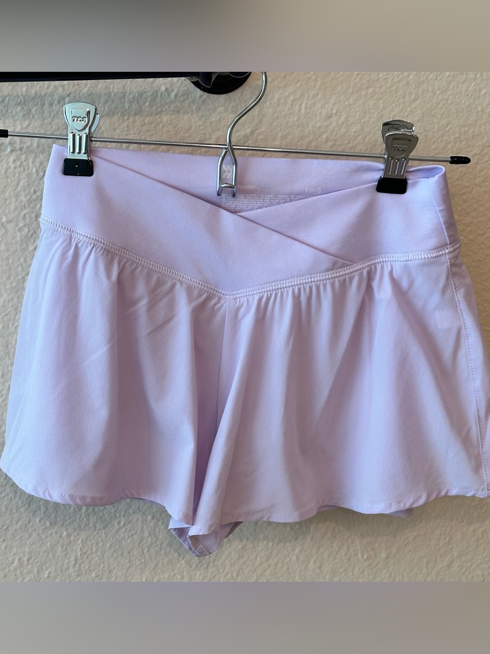 All in Motion Lilac Crossover Waistband Short.
